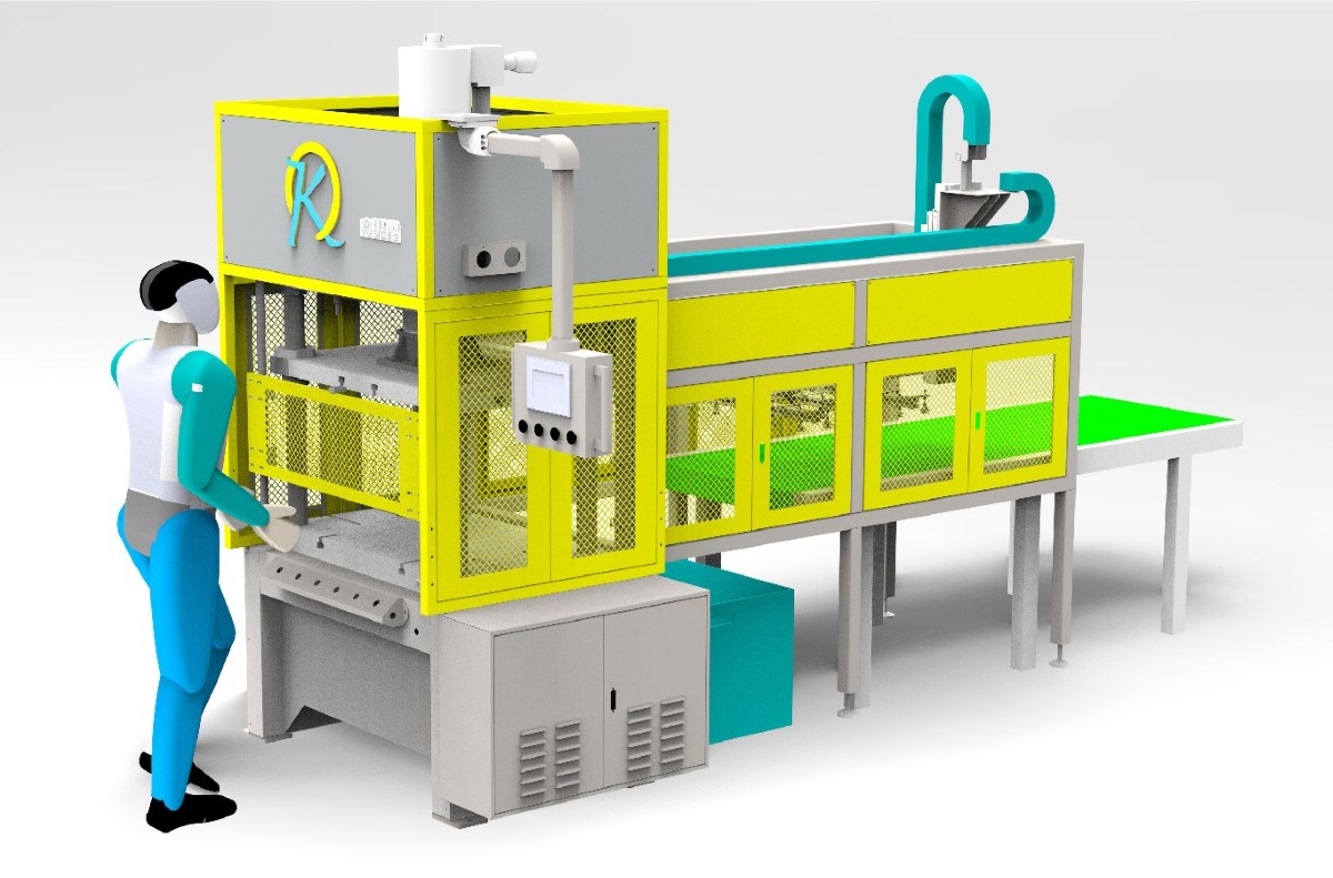 自动热压/切边取料堆叠机